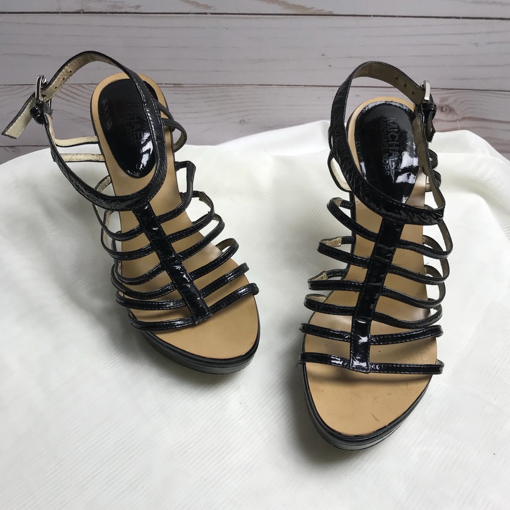 Michael Kors black spike heels